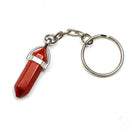 Red Jasper Crystal Point Keyring