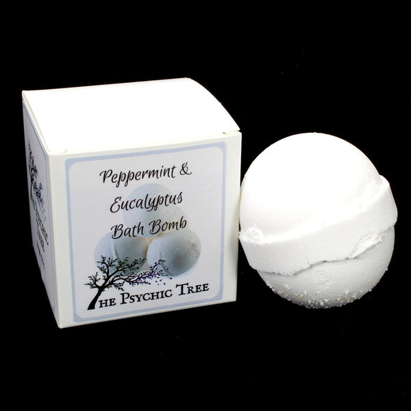 Peppermint & Eucalyptus Essential Oil Bath Bomb