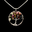 Watermelon Tourmaline Tree Of Life Pendant With Chain
