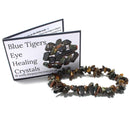 Blue Tigers Eye Stone Chip Bracelet