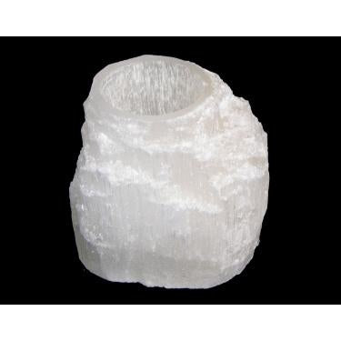 Selenite Mountain Tealight Lamp