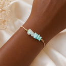 Amazonite Stone Chip Adjustable Bracelet