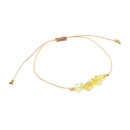 Citrine Stone Chip Adjustable Bracelet