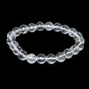 Clear Quartz Beaded Bracelet 8mm