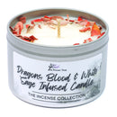 Dragons Blood & White Sage Crystal Infused Scented Candle - The Incense Collection
