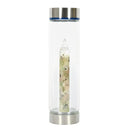 Bewater Love Fertility Glass Bottle - Rose Quartz, Green Aventurine & Rainbow Moonstone Crystal