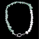 Prosperity & Harmony Green Aventurine & Freshwater Pearl Necklace