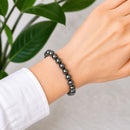 Hematite Beaded Bracelet 8mm