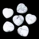 White Howlite Mini Heart