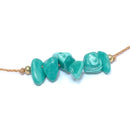 Malachite Stone Chip Adjustable Bracelet