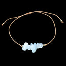 Rainbow Moonstone Stone Chip Adjustable Bracelet