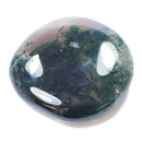 Moss Agate Flat Stone – Growth, Balance & New Beginnings