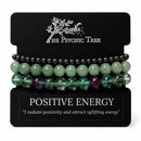 Positive Energy - Affirmation Crystal Bracelet Trio