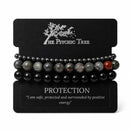 Protection - Affirmation Crystal Bracelet Trio