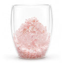 Love & Harmony Rose Quartz Crystal-Infused Drinking Glass – 350ml