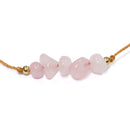 Rose Quartz Stone Chip Adjustable Bracelet