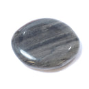 Silver Obsidian Flat Stone – Protection, Insight & Inner Reflection