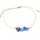 Sodalite Stone Chip Adjustable Bracelet