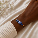 Sodalite Stone Chip Adjustable Bracelet