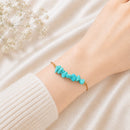 Turquoise Stone Chip Adjustable Bracelet