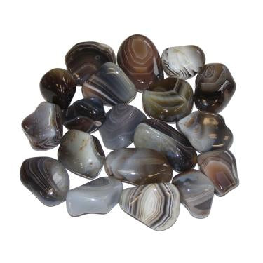 Natural Banded Agate Polished Tumblestone Healing Crystals