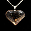 Smokey Quartz Heart Pendant with Chain
