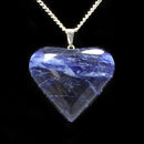 Sodalite Heart Pendant with Chain