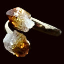 Citrine Crystal Adjustable Ring