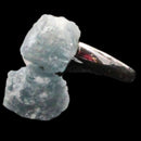 Aquamarine Crystal Adjustable Ring