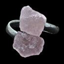 Rose Quartz Crystal Adjustable Ring