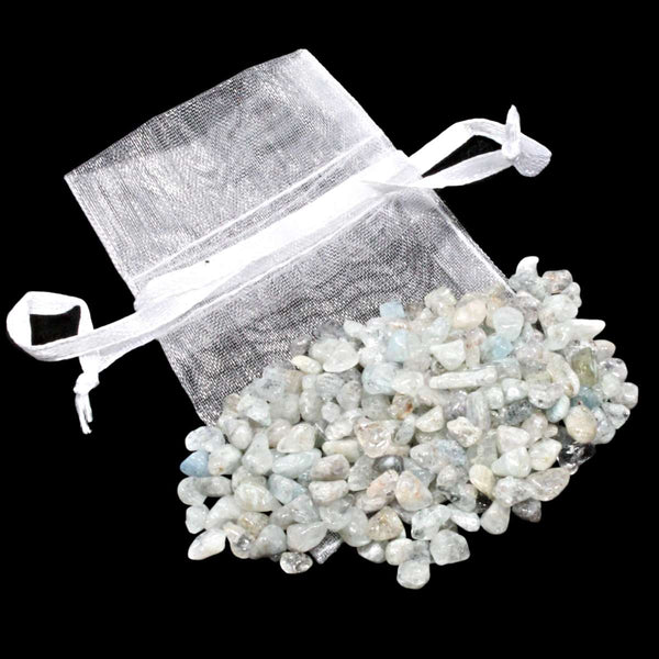Aquamarine Crystal Chips (20g Bags)