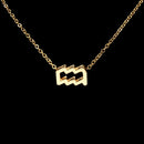 Aquarius Zodiac Necklace