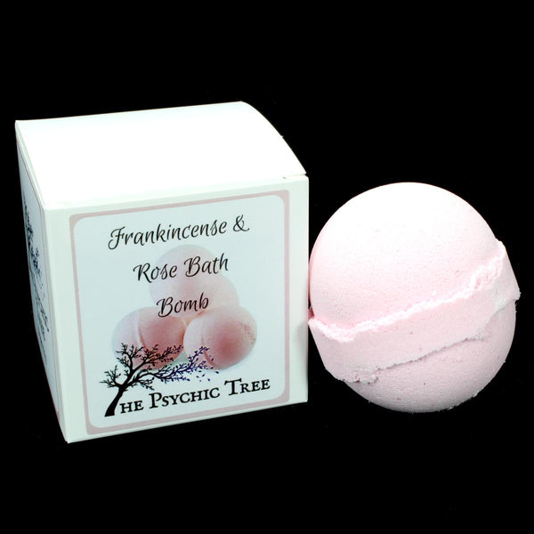 Frankincense & Rose Essential Oil Bath Bomb