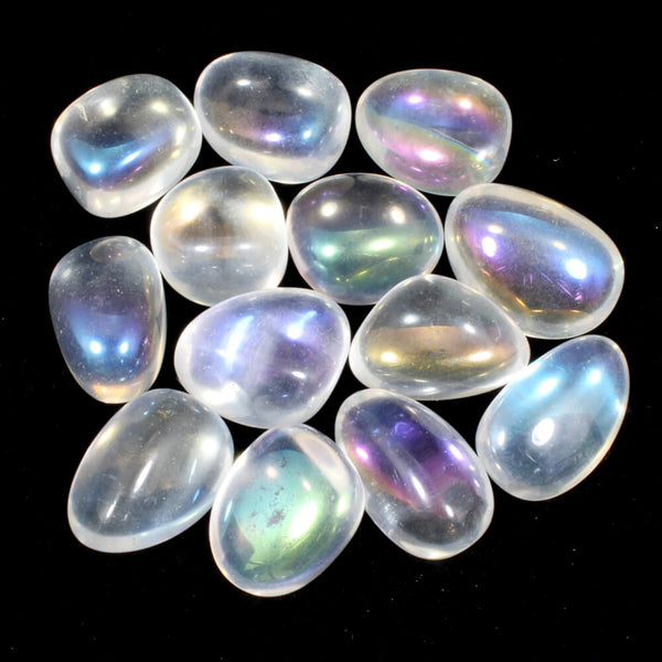 Angel Aura Quartz Polished Tumblestone Healing Crystals
