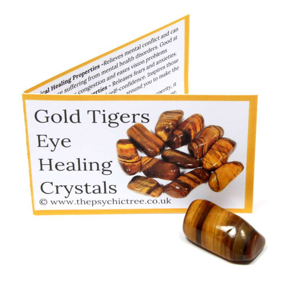 Gold Tigers Eye Crystal & Guide Pack