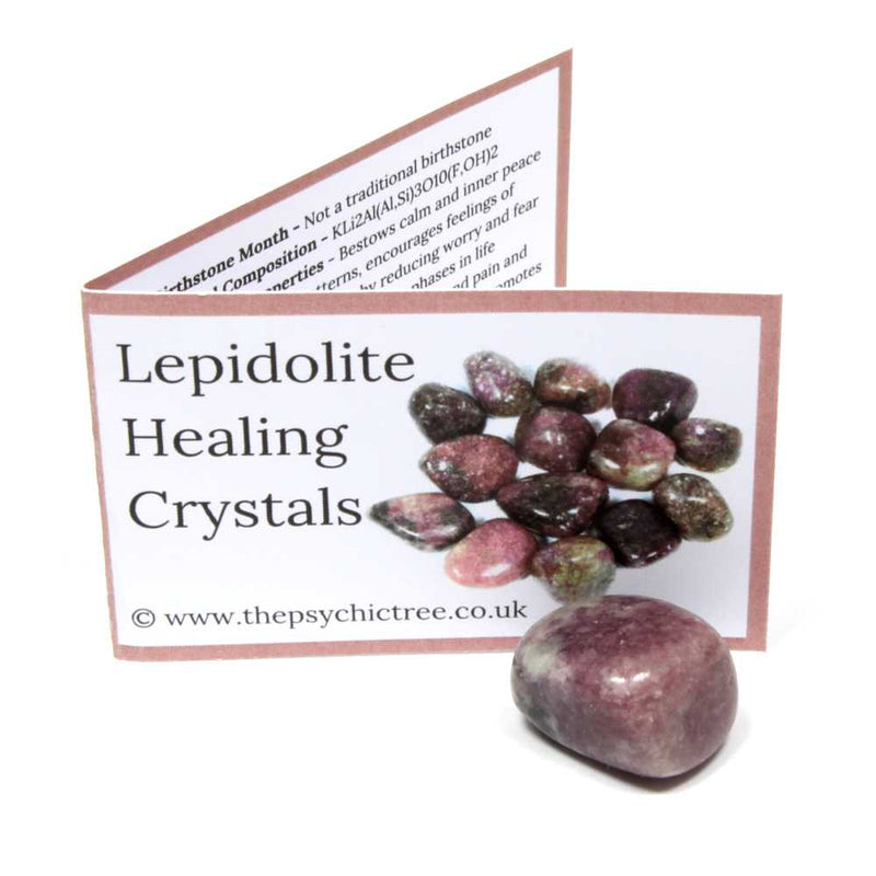 Lepidolite Polished Tumblestone Healing Crystals