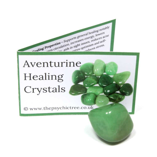 Green Aventurine Crystal & Guide Pack