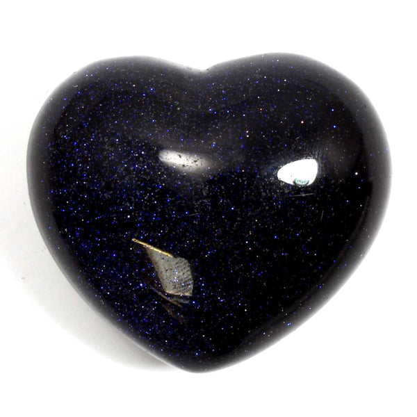 Blue Goldstone Heart Healing Crystal