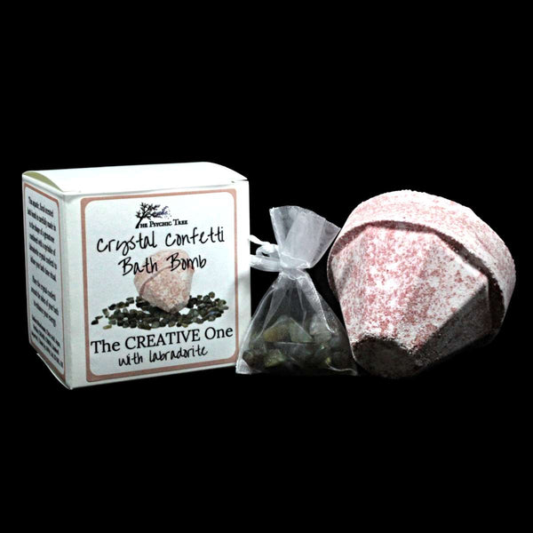 Crystal Confetti Bath Bomb - The Creative One with Labradorite