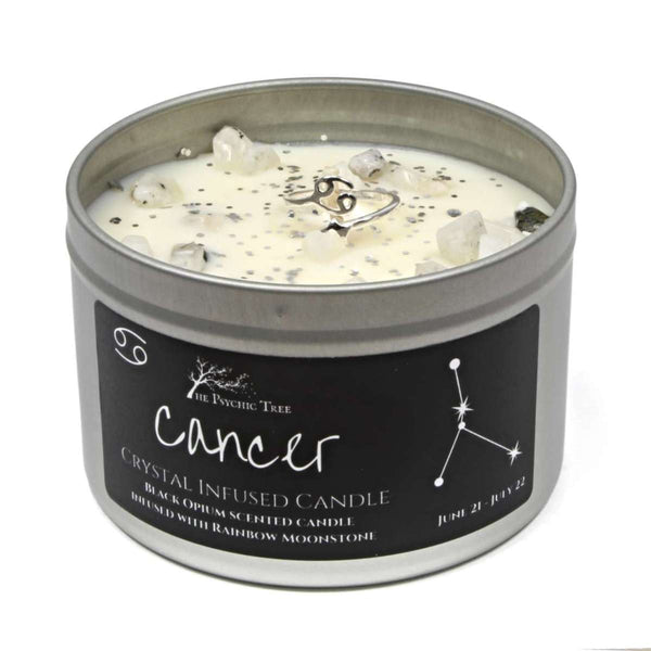 Cancer - Crystal & Jewellery Scented Zodiac Candle