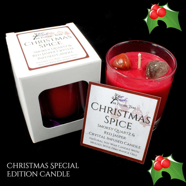 Christmas Spice - Crystal Infused Scented Candle