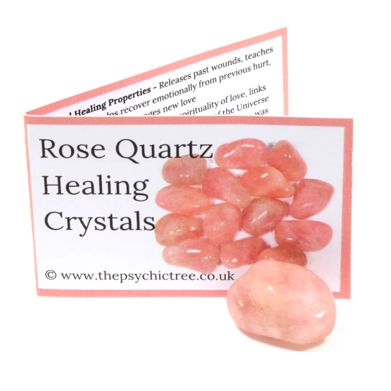 Rose Quartz Crystal & Guide Pack