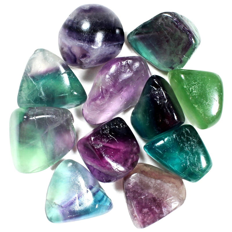 Fluorite Polished Tumblestone Healing Crystals