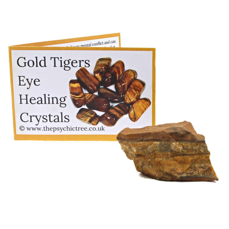 Gold Tigers Eye Rough Healing Crystal