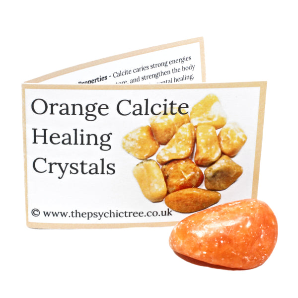 Orange Calcite Crystal & Guide Pack