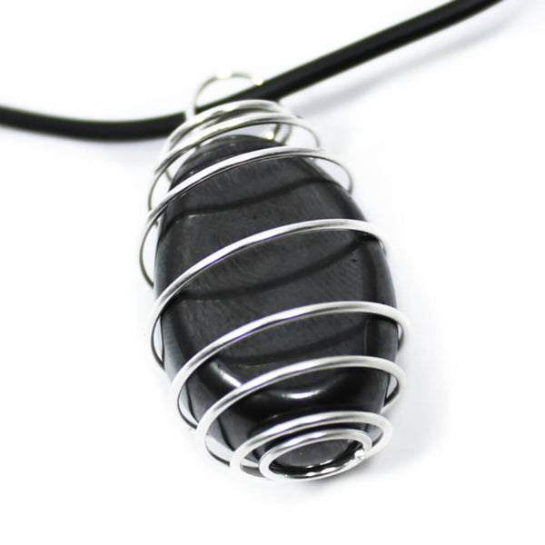 Hematite Wire Wrapped Necklace