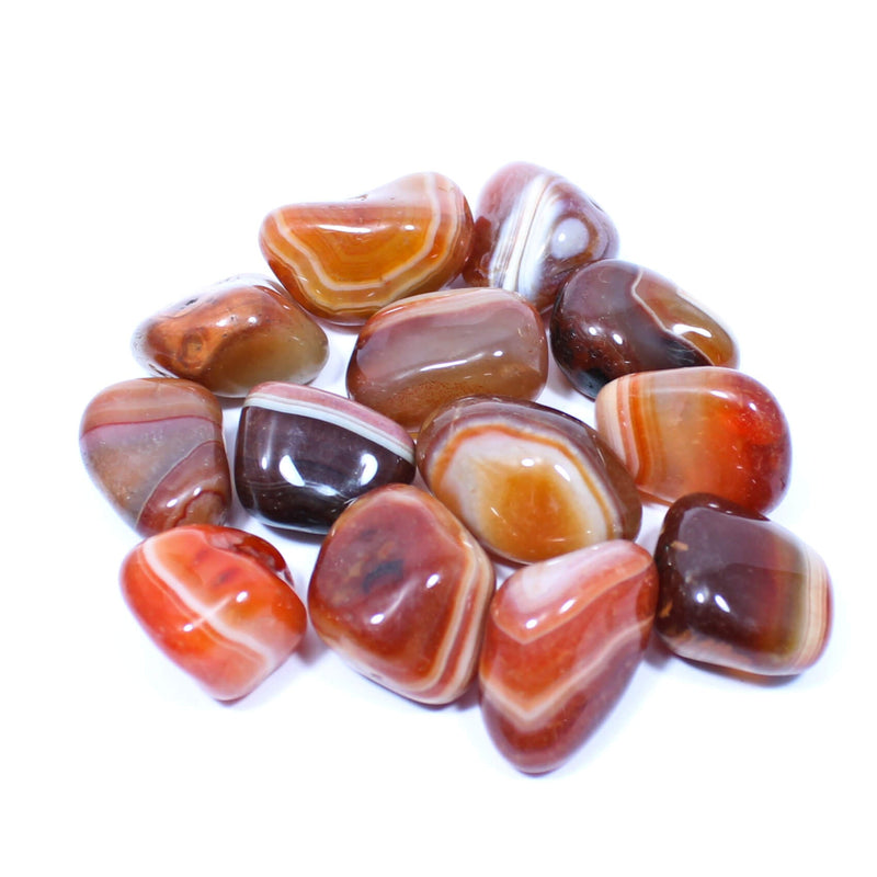 Red Banded Agate Polished Tumblestone Healing Crystal