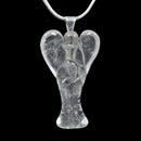 Clear Quartz Angel Pendant with Chain