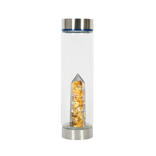 Bewater Joy Abundance Glass Bottle - Citrine
