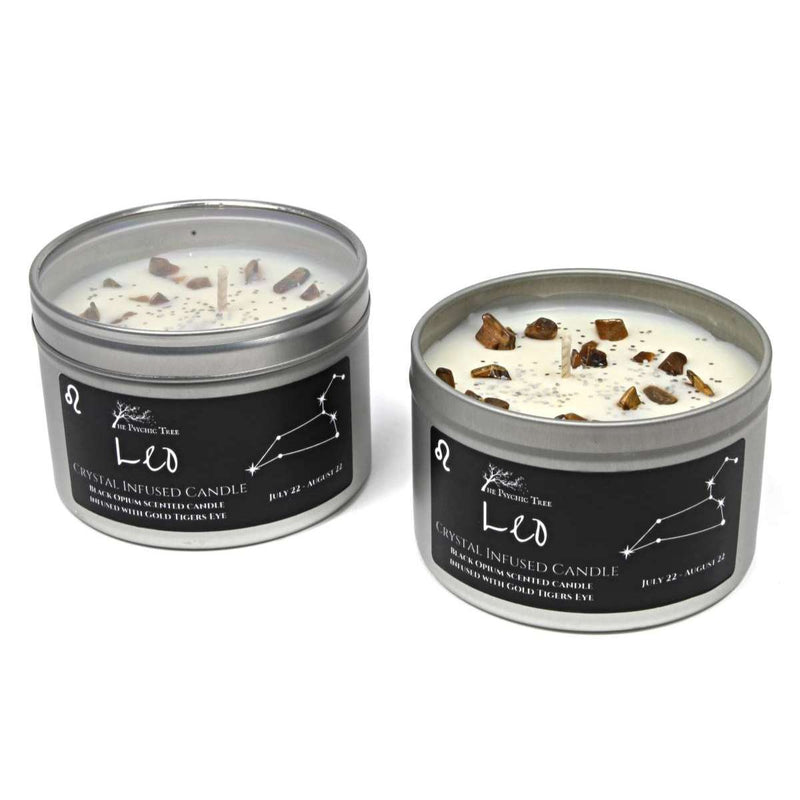Leo - Crystal & Jewellery Scented Zodiac Candle